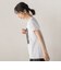 レースたたき付けプリントTシャツ