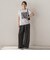 レースたたき付けプリントTシャツ