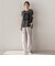 レースたたき付けプリントTシャツ