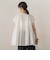 【WEB限定】キャンブリック立体刺繍ピンタックブラウス
