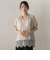 【WEB限定】キーネックレース切替ブラウス