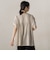 【WEB限定】キーネックレース切替ブラウス