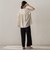 【WEB限定】キーネックレース切替ブラウス