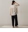 【WEB限定】キーネックレース切替ブラウス