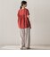【WEB限定】キーネックレース切替ブラウス