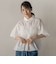 【WEB限定】シャーリングパフスリーブブラウス