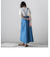 【WEB&一部店舗限定】スマッシュリネンデニムワンピース≪洗濯機で洗える≫