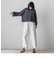 【WEB&一部店舗限定】ワイドスリーブクロップドニットプルオーバー≪手洗い可能≫