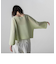 【WEB&一部店舗限定】ワイドスリーブクロップドニットプルオーバー≪手洗い可能≫