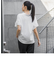 袖シアーカットソー≪洗濯機で洗える/吸水速乾/接触冷感≫