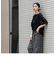 袖ジャガードポンチカットソー≪洗濯機で洗える/接触冷感/紫外線防止≫