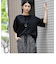袖ジャガードポンチカットソー≪洗濯機で洗える/接触冷感/紫外線防止≫