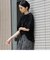 袖ジャガードポンチカットソー≪洗濯機で洗える/接触冷感/紫外線防止≫
