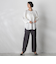 パウダーツイルストレッチパンツ≪洗濯機で洗える/防シワ/セットアップ対応≫
