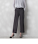 パウダーツイルストレッチパンツ≪洗濯機で洗える/防シワ/セットアップ対応≫