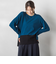 配色ブロッキングニット≪手洗い可能≫