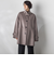 【大きいサイズ/カタログ掲載】両面シャルムリバーミドル丈コート