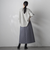 【大きいサイズ】キルトタフタスカート≪洗濯機で洗える≫