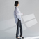 【WEB限定】デニムライクハイテンションパンツ≪洗濯機で洗える≫