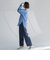 【大きいサイズ】サテンストレートパンツ