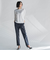 【WEB限定/大きいサイズ】シェルタリングテーパードパンツ≪洗濯機で洗える≫