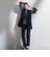 【WEB限定/大きいサイズ】シェルタリングテーパードパンツ≪洗濯機で洗える≫