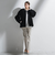【WEB限定/大きいサイズ】シェルタリングテーパードパンツ≪洗濯機で洗える≫