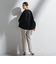 【WEB限定/大きいサイズ】シェルタリングテーパードパンツ≪洗濯機で洗える≫