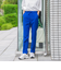【WEB限定/大きいサイズ】シェルタリングテーパードパンツ≪洗濯機で洗える≫
