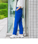 【WEB限定/大きいサイズ】シェルタリングテーパードパンツ≪洗濯機で洗える≫