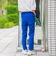 【WEB限定/大きいサイズ】シェルタリングテーパードパンツ≪洗濯機で洗える≫
