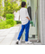 【WEB限定/大きいサイズ】シェルタリングテーパードパンツ≪洗濯機で洗える≫