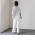 【WEB限定/大きいサイズ】シェルタリングワイドパンツ≪洗濯機で洗える≫