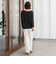 【WEB限定/大きいサイズ】シェルタリングワイドパンツ≪洗濯機で洗える≫