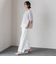 【WEB限定/大きいサイズ】シェルタリングワイドパンツ≪洗濯機で洗える≫