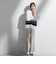 【WEB限定/大きいサイズ】シェルタリングワイドパンツ≪洗濯機で洗える≫
