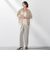 【WEB限定/大きいサイズ】シェルタリングワイドパンツ≪洗濯機で洗える≫