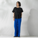 【WEB限定/大きいサイズ】シェルタリングワイドパンツ≪洗濯機で洗える≫