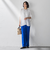 【WEB限定/大きいサイズ】シェルタリングワイドパンツ≪洗濯機で洗える≫