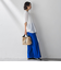 【WEB限定/大きいサイズ】シェルタリングワイドパンツ≪洗濯機で洗える≫