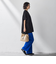 【WEB限定/大きいサイズ】シェルタリングワイドパンツ≪洗濯機で洗える≫