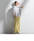 【WEB限定/大きいサイズ】シェルタリングワイドパンツ≪洗濯機で洗える≫