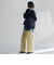 【WEB限定/大きいサイズ】シェルタリングワイドパンツ≪洗濯機で洗える≫