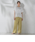 【WEB限定/大きいサイズ】シェルタリングワイドパンツ≪洗濯機で洗える≫