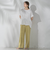 【WEB限定/大きいサイズ】シェルタリングワイドパンツ≪洗濯機で洗える≫