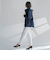 【WEB限定】シェルタリングテーパードパンツ≪洗濯機で洗える≫
