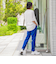 【WEB限定】シェルタリングテーパードパンツ≪洗濯機で洗える≫