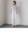 【WEB限定】シェルタリングワイドパンツ≪洗濯機で洗える≫