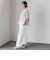【WEB限定】シェルタリングワイドパンツ≪洗濯機で洗える≫