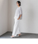 【WEB限定】シェルタリングワイドパンツ≪洗濯機で洗える≫